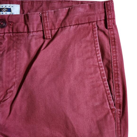 Joseph Abboud Mens Chino Khaki Pants Size 36 X 30 Red Straight Leg - Picture 4 of 10